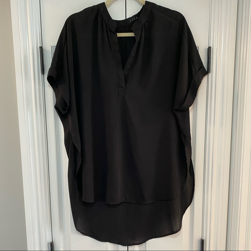 Black oversized top